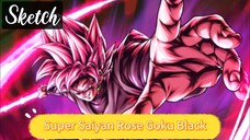 Draw Super Saiyan Rose Goku Black (Part: Sketch)