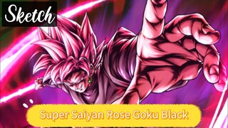 Draw Super Saiyan Rose Goku Black (Part: Sketch)