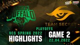 Highlights SGB vs TS [Ván 2][Playoffs][VCS Mùa Xuân 2022][22.04.2022]