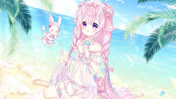 [Dynamic Wallpaper] Maid Fawn and her master's summer seaside time~
