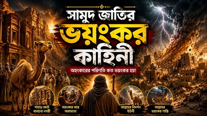 🔥 সামুদ জাতির ভয়ংকর কাহিনি | পাহাড় কেটে বানানো নগরী থেকে ধ্বংসের ইতিহাস trailer