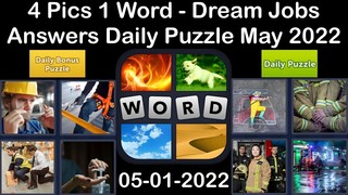 4 Pics 1 Word - Dream Jobs - 01 May 2022 - Answer Daily Puzzle + Bonus Puzzle