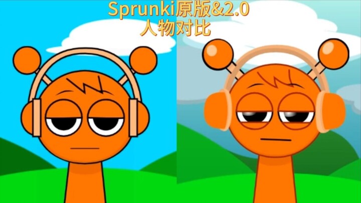 Rhythm Paradise Mod: Sprunki Character Comparison – Original vs. 2.0 Version
