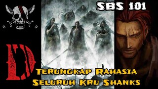 TERUNGKAP ‼️ KRU EKSEKUTIF TERKUAT SHANKS‼️| SBS 101 | SAMBIL NUNGGU ONE PIECE 1034 | OP 1034