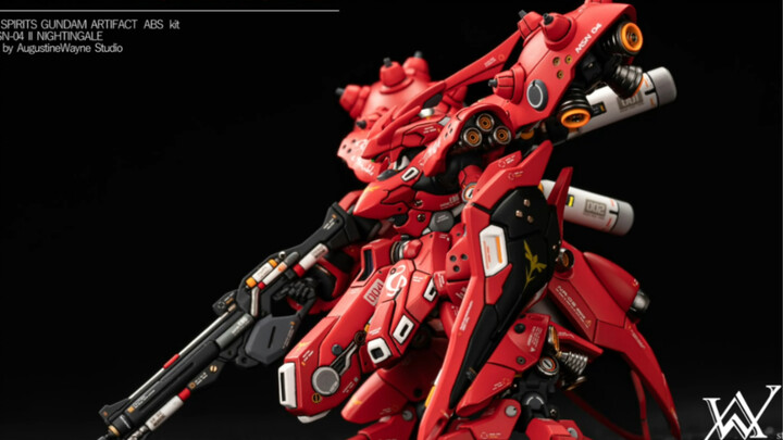 万代高达食玩盒蛋，万代GUNDAM ARTIFACT，mini kit 夜莺全喷涂，没手涂