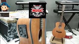 JCraft Electric/Acoustic Guitar Wood Design With Built in Tuner