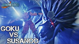 DRAGON BALL x NARUTO _ Super Saiyan Blue VS SUSANOO | JUMP FORCE GamePlay