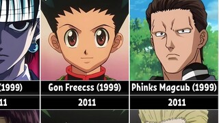 เต็มเวลา ฮัตเตอร์ x ฮอเตอร์ การเปรียบเทียบตัวละคร เวอร์ชั่นปี 1999 กับเวอร์ชั่น 2011 Killua Gon Zold