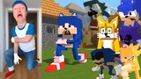 FNF Minecraft Animation VS Real Life | Sonic with Tails