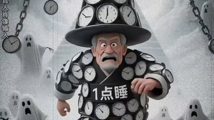 I go to bed at five, chasing after King Yama/.
