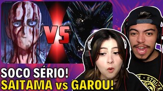 REACT - SAITAMA VS GAROU | VOCÊ S4NGRA? VAI S4NGRAR! OPM Cap. 166 (SOCIEDADE Z)