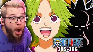 LOOK WHO IT IS! | One Piece Ep 385-386 REACTION