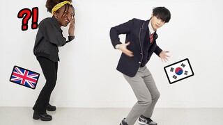 Korean Teen Dancer Shows K-POP Dances in front of British For The First Time!! (BTS, EXO)