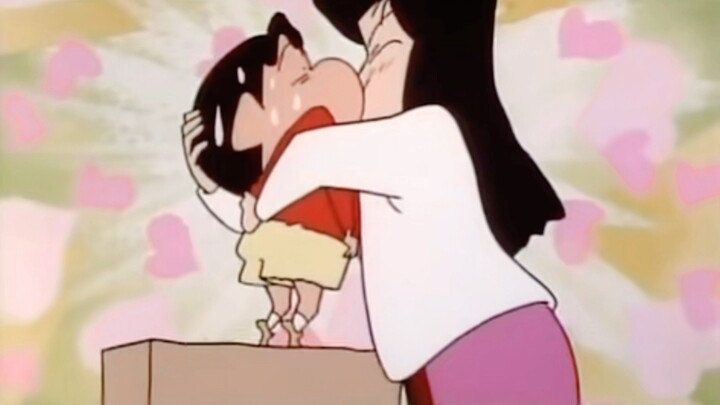 "Crayon Shin-chan famous scene clip" Shin-chan and Mei's passionate kiss