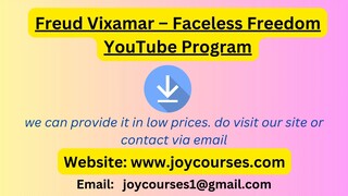 Freud Vixamar – Faceless Freedom YouTube Program