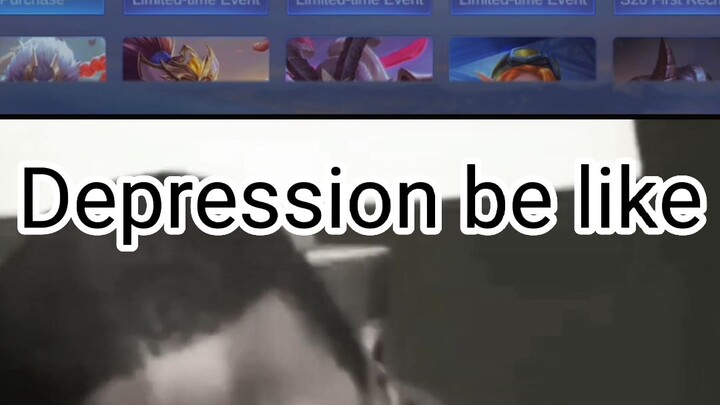 depression be like #mlbb #mobilelegends #youtubeshorts #reels #funny #gaming #mlbb #facebook #bilibi