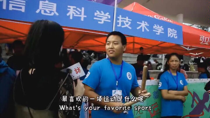 兄弟，你这样美女主持都不知道怎么采访了