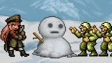 animasi manusia salju siput logam