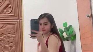 dancing in front of mirror
