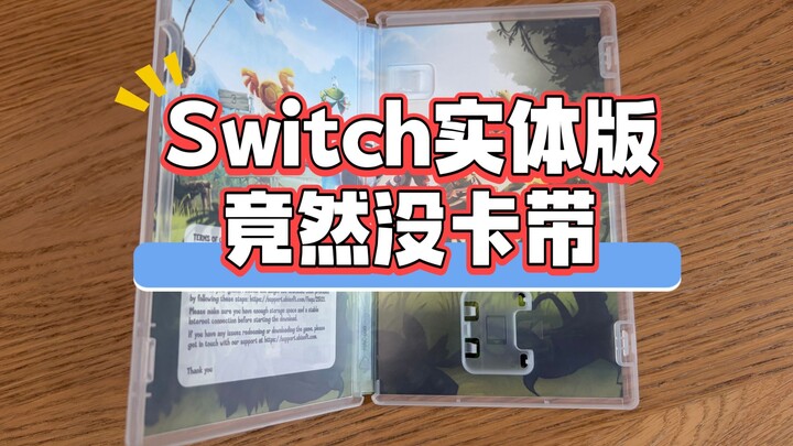Does that even make sense? A physical‑disc Switch game doesn’t even come with a cartridge.