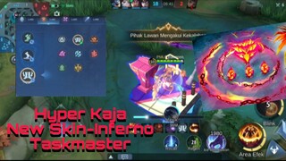 RIVIEW SKIN KAJA JUNGLER-INFERNO TASKMASTER!! AUTO SUREND!! MOBILE LEGENDS BANG BANG