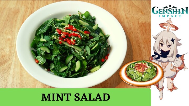 Genshin Impact Recipe #22 / Mint Salad