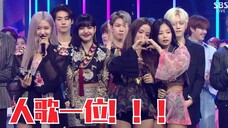 恭喜BLACKPINK人气歌谣本周荣获一位!!!三项0分拿一位就很nb!太棒了啦!!!