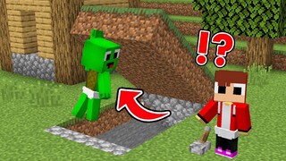 How Baby Mikey & JJ Escape in Security Bunker in minecraft challenge (Maizen Mizen Mazien)