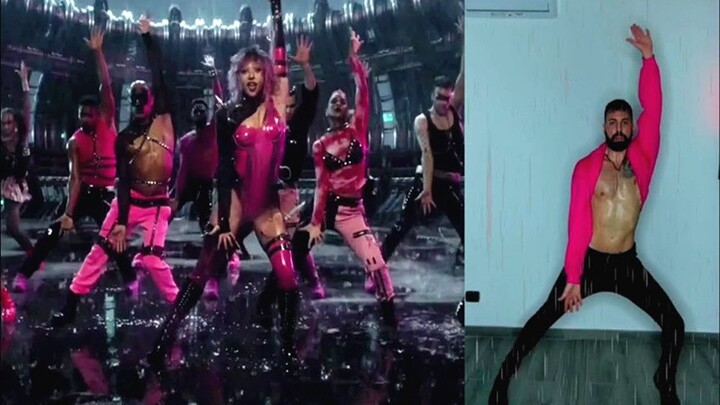 Pemuda Italia menari ulang lagu Rain On Me - Lady Gaga, Ariana Grande