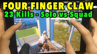 23 KILLS - SOLO vs SQUAD | Game play with Handcam | PUBG MOBILE - IPAD MINI 5TH GENERATION