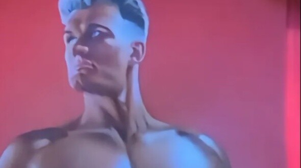 Now standing in front of you is the Soviet heavy gunner Dolph Lundgren. This punch is called the iro