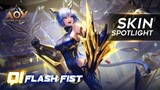 Qi Flash Fist Skin Spotlight - Garena AOV (Arena of Valor)