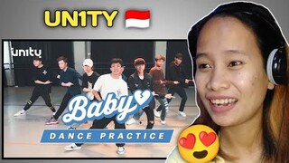 UN1TY - BABY ( DANCE PRACTICE) || REACTION