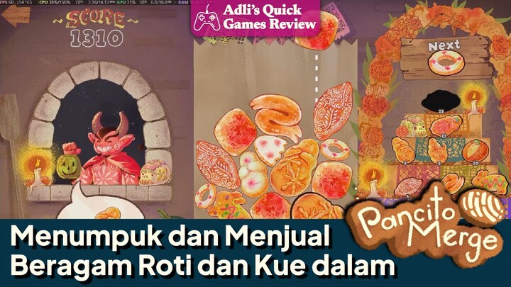 Menumpuk dan Menjual Beragam Roti dan Kue dalam PancitoMerge | Adli's Quick Games Review