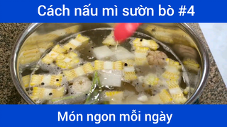 Nấu mì sườn bò p4