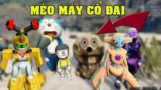 GTA 5 - Mèo máy cổ đại cầu cứu Đôrêmon Nobita - Robot hủy diệt vs robot cứu viện | GHTG