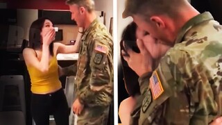 Soldiers Surprising Loved Ones After Years Abroad - Emotional Compilation