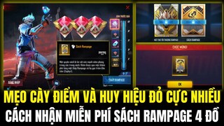 CÁCH CÀY ĐIỂM VÀ MẢNH NĂNG LƯỢNG ĐỎ CỰC NHIỀU, CÁCH NHẬN SÁCH RAMPAGE MIỄN PHÍ VÀ CÀY QUÀ |Free Fire