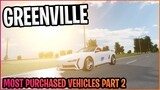 #2 Most Purchased Vehicles! || Greenville ROBLOX