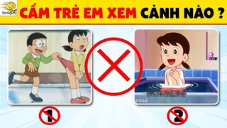 "THỬ TÀI NHANH TAY LẸ MẮT" 17 Điều Bí Mật Về Nobita Doraemon Và Tìm Đồ Vật Ẩn Trong Cốc | Nhanh Trí