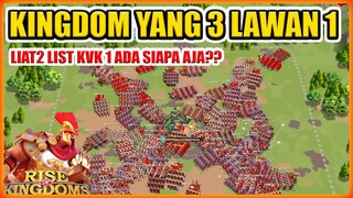 KINGDOM YANG BAKAL 3 VS 1 DI KVK 1 JANUARI 2024 RISE OF KINGDOMS