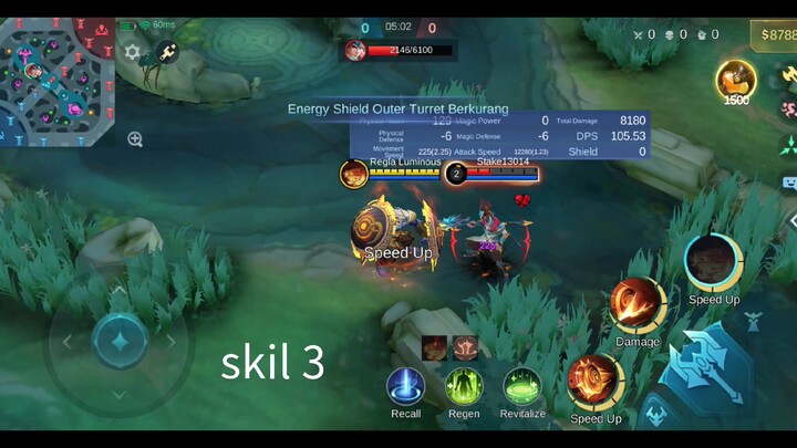 coba skill hero baxia mobile legendas