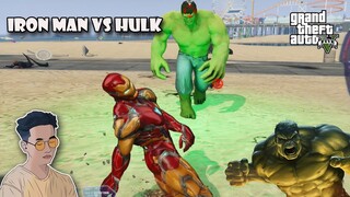 Iron Man Đối Đầu Hulk Trong GTA V | Duy Lê