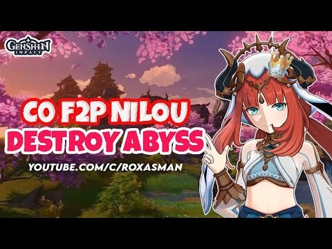 C0  F2P Nilou (bloom build) Destroy Spiral Abyss ft Level 40 Barbara | Genshin Impact