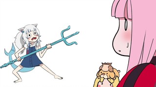Gura: Don't come over here AAAA!