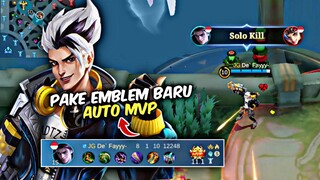 Nyobain Claude Pake Emblem Ini! Auto MVP Gw! - Mobile Legend