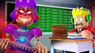 We MUST Escape MISS ANI-TRON Detention In Roblox