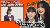 Korean Teen Girls React To 100 Years of  Girls School Uniform