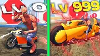 รถจิ๋ว Level1 Vs รถสุดเทพ Level999 ฝ่าด่านผาดโผน! |GTA V Mod