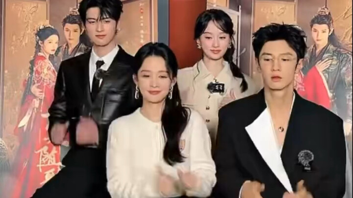 陈哲远李沁cha了go！《一笑随歌》四位主演的CORTIS GO!手势舞